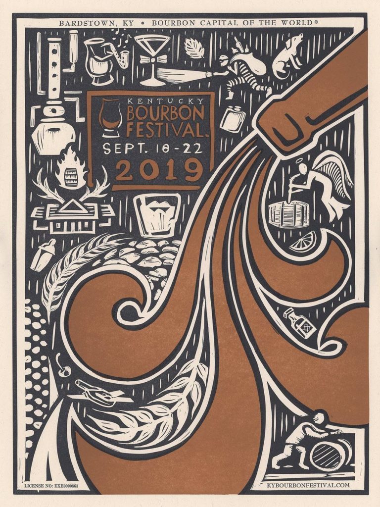 Official Poster of the Kentucky Bourbon Festival Event