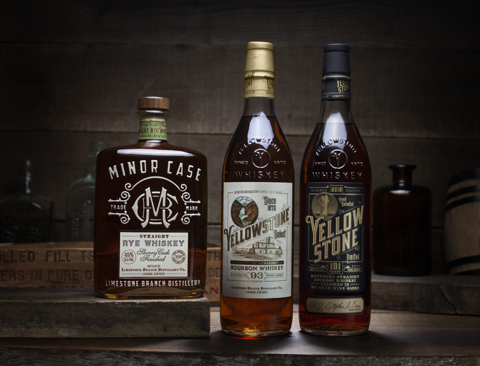 Yellowstone Bourbon Whiskey Lineup