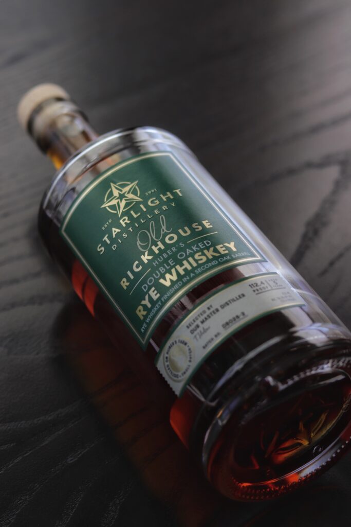 Double Oak Rye Whiskey, Rye Whiskey, Starlight Distillery