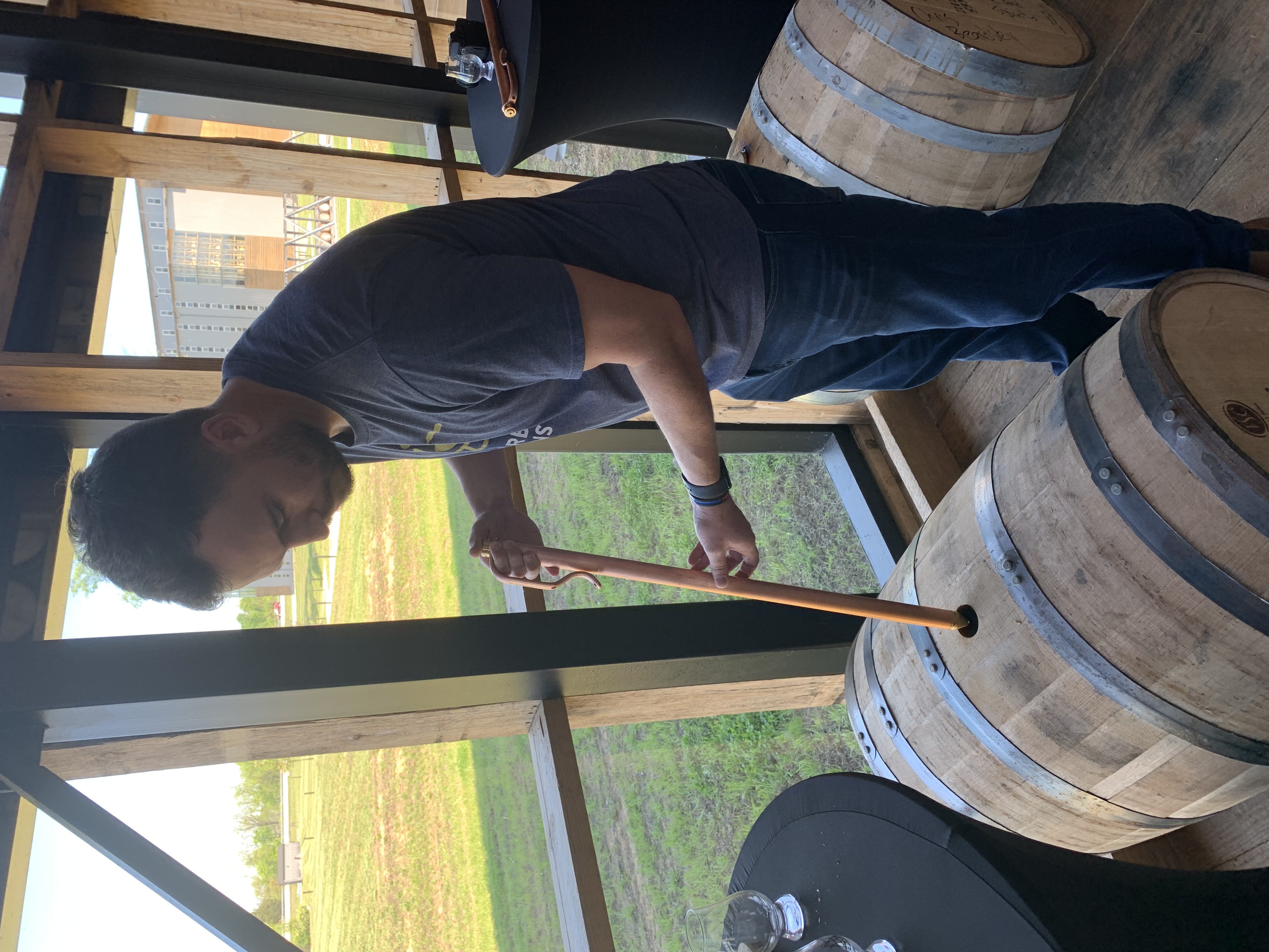 tasting double oak single barrels at BBCo
