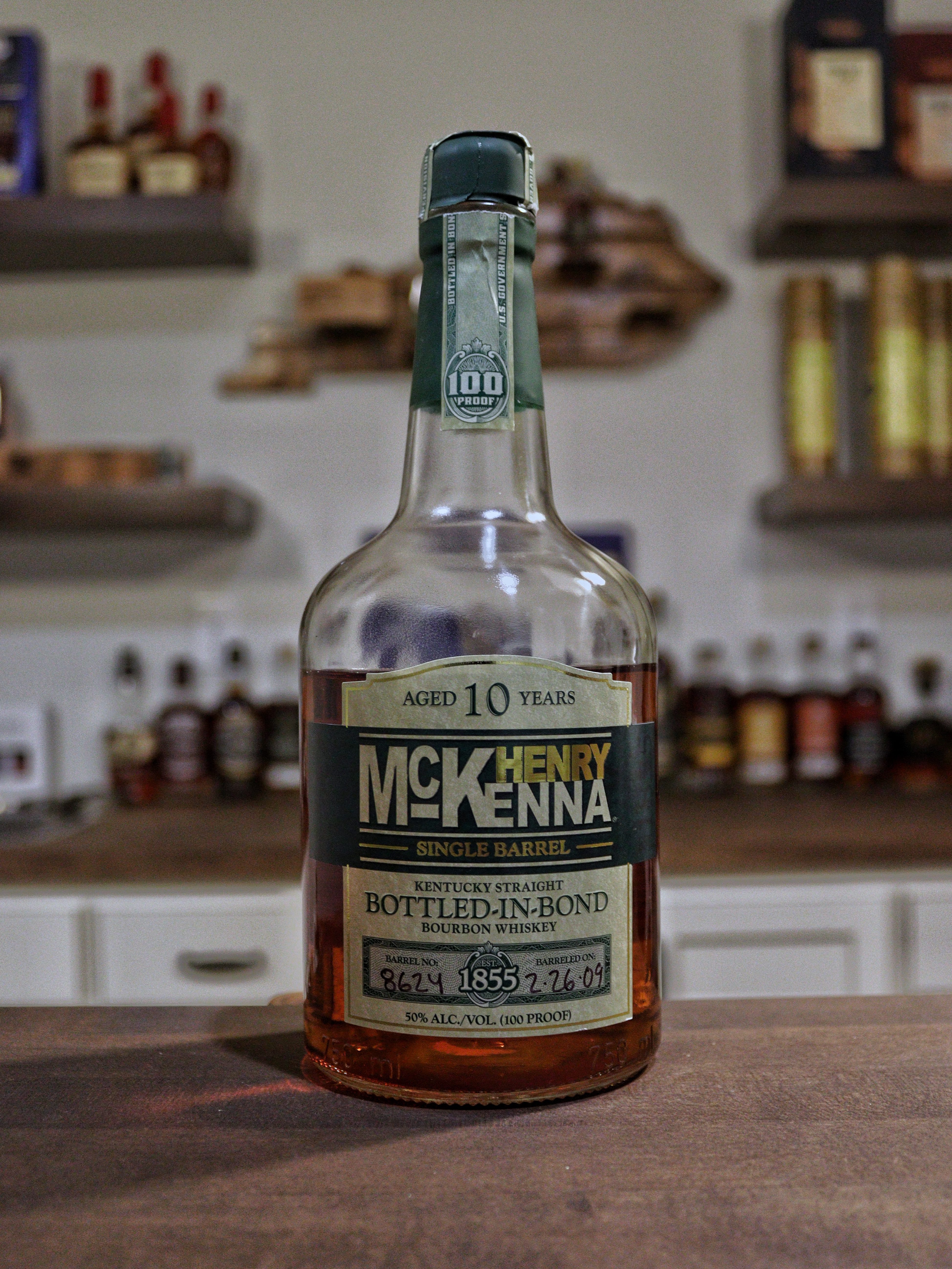 Heaven Hill Bourbon Bottle Sitting on Bar back!