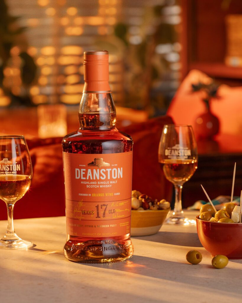 Deanstone Orange 17 Year on the table