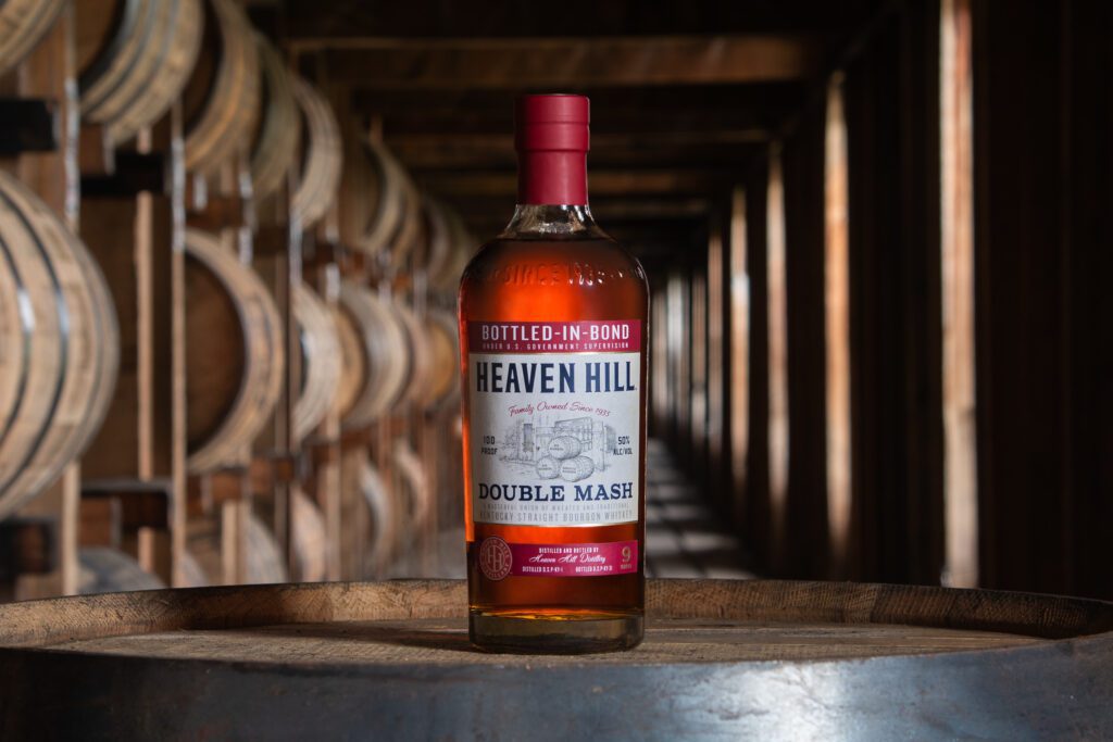 Heaven Hill Dual Mash In a rickhouse