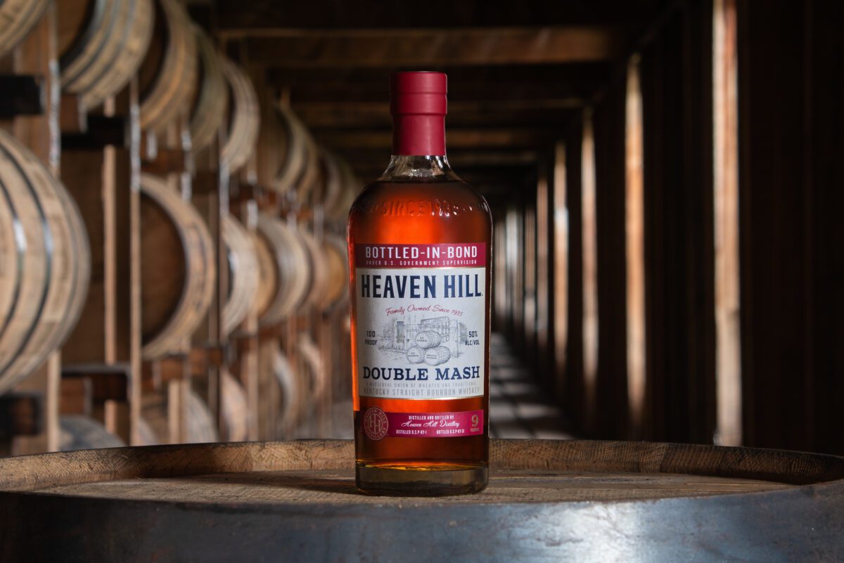 Heaven Hill Dual Mash In a rickhouse