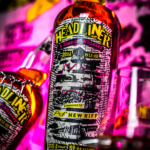 New Riff Headliner With a bright background